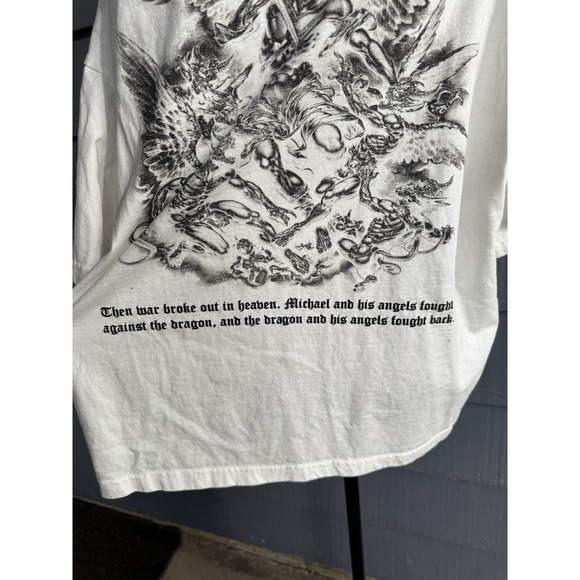 CTHDRL Archangel  T-Shirt Men's Large Cropped‎ Boxy Fit Religious God! - Picture 6 of 8